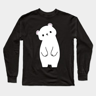 Cute Polar Bear Comic Long Sleeve T-Shirt